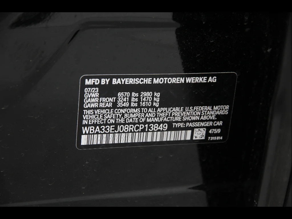 Certified Used 2024 BLACK BMW 760i xDrive image 23