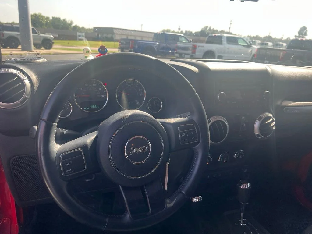 Used 2017 Firecracker Red Clearcoat Jeep Unlimited Sahara image 9