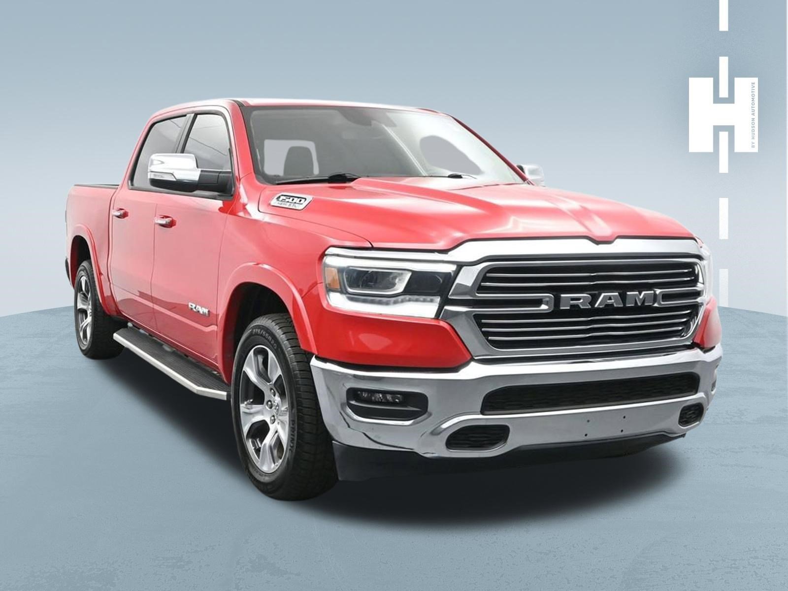 Used 2022 Flame Red Clearcoat Ram Laramie image 3