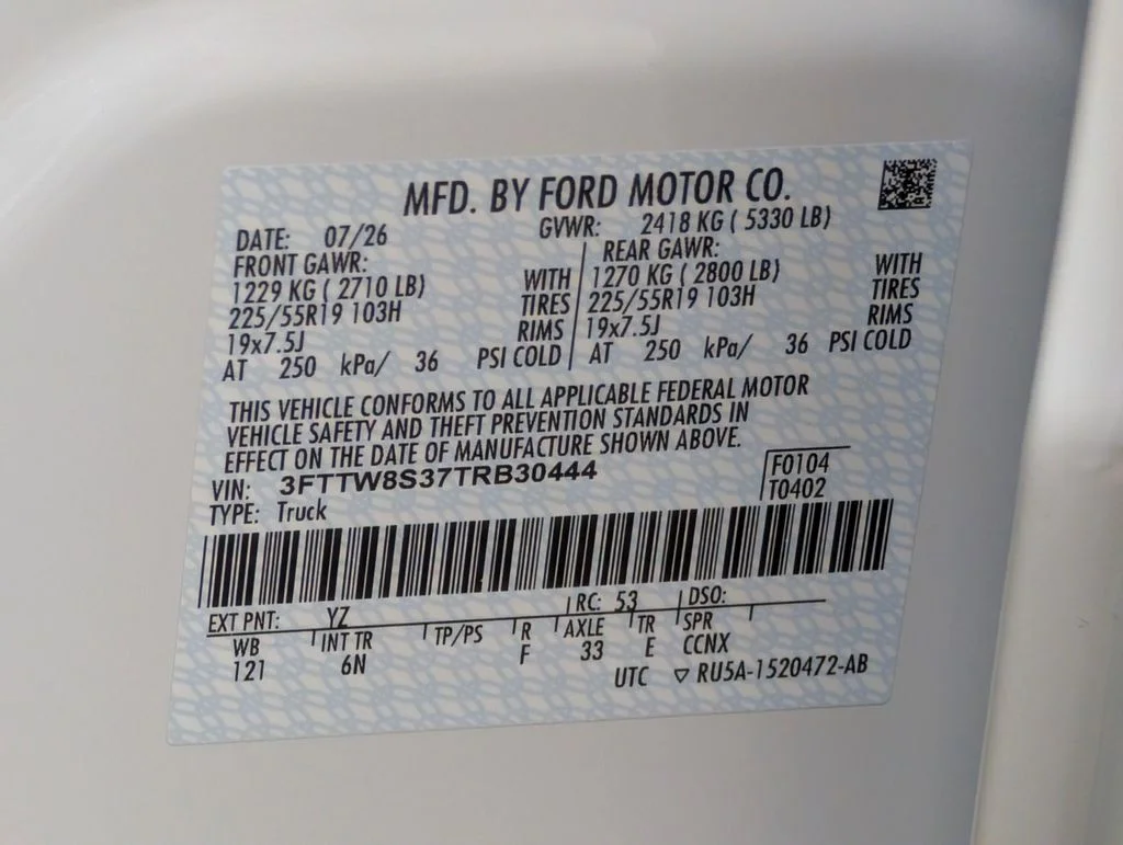 New 2026 Oxford White Ford Lariat® image 27