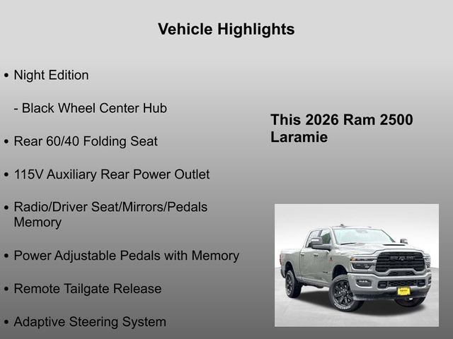 New 2026 Ceramic Gray Clear-Coat Exterior Paint RAM Laramie image 35