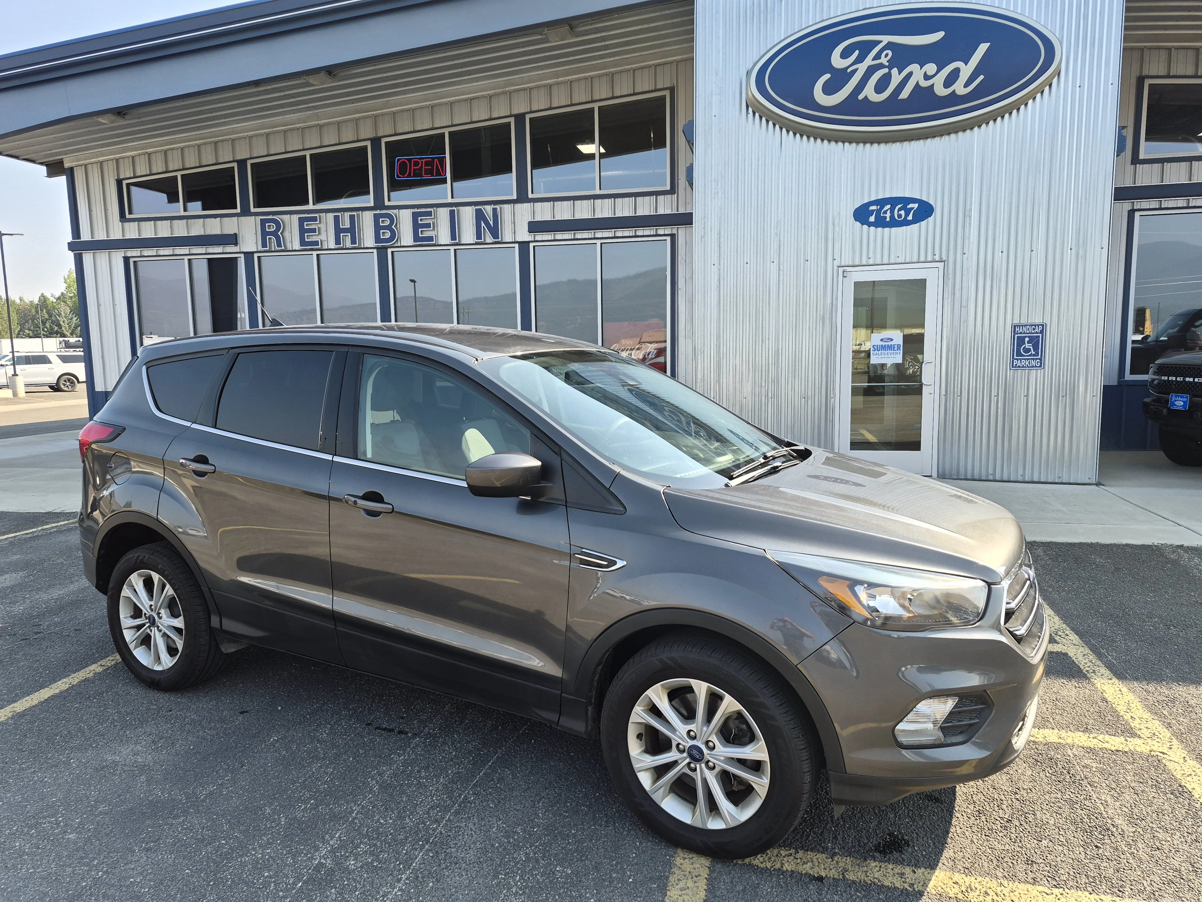 Used 2019 Dark Gray Ford SE image 1