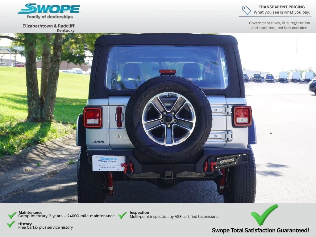Used 2022 Silver Zynith Clearcoat Jeep Unlimited Sport image 4