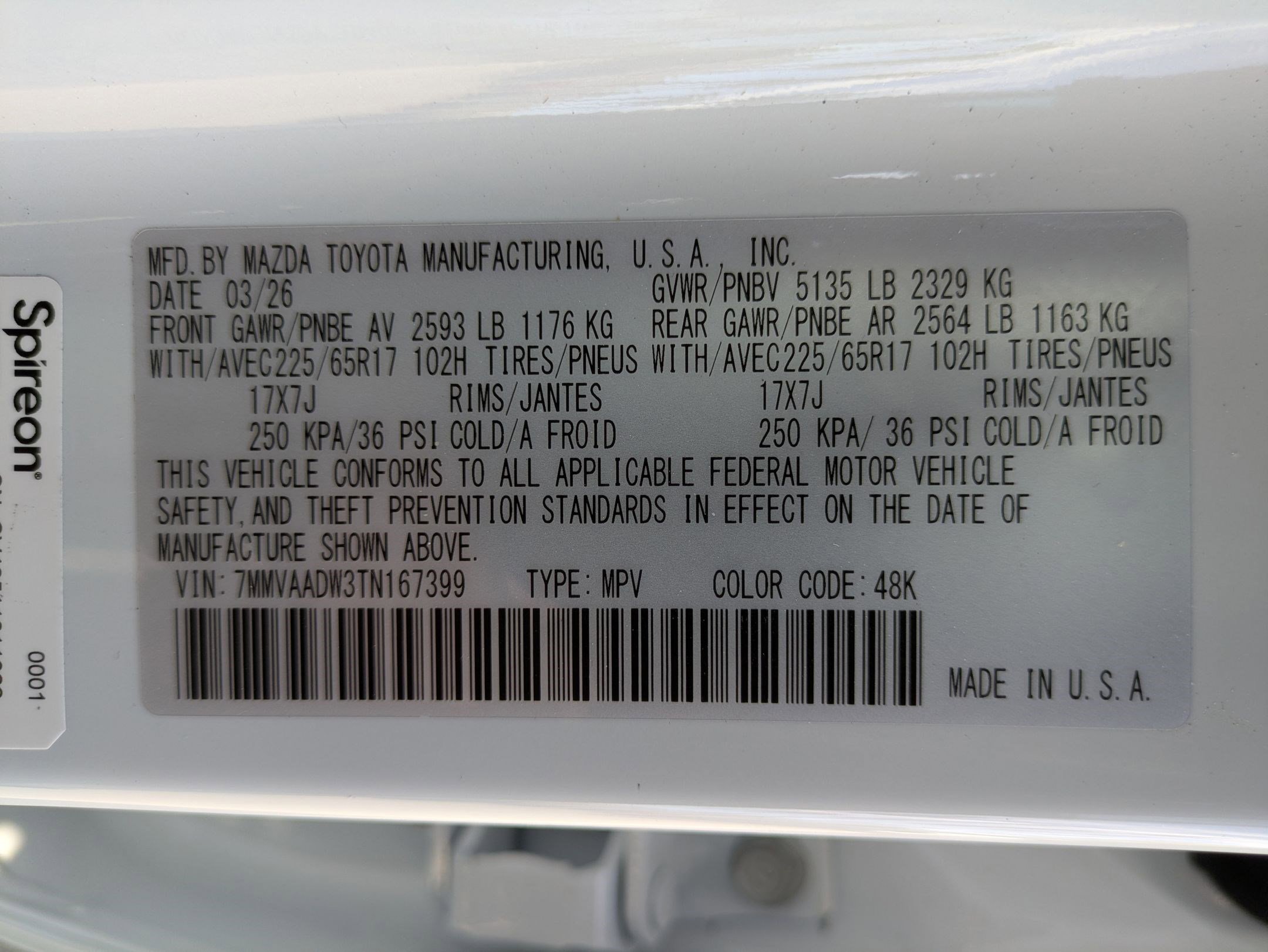 New 2026 Wind Chill Pearl Mazda Premium AWD image 16