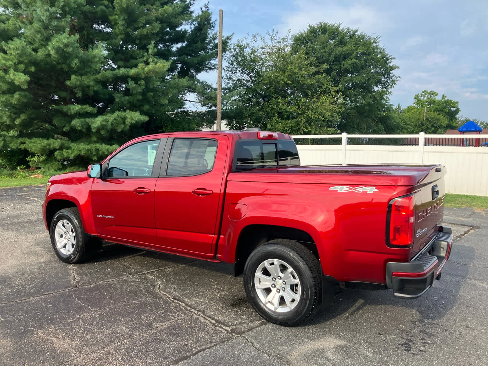 Certified Used 2021 Cherry Red Tintcoat Chevrolet 4WD LT image 2