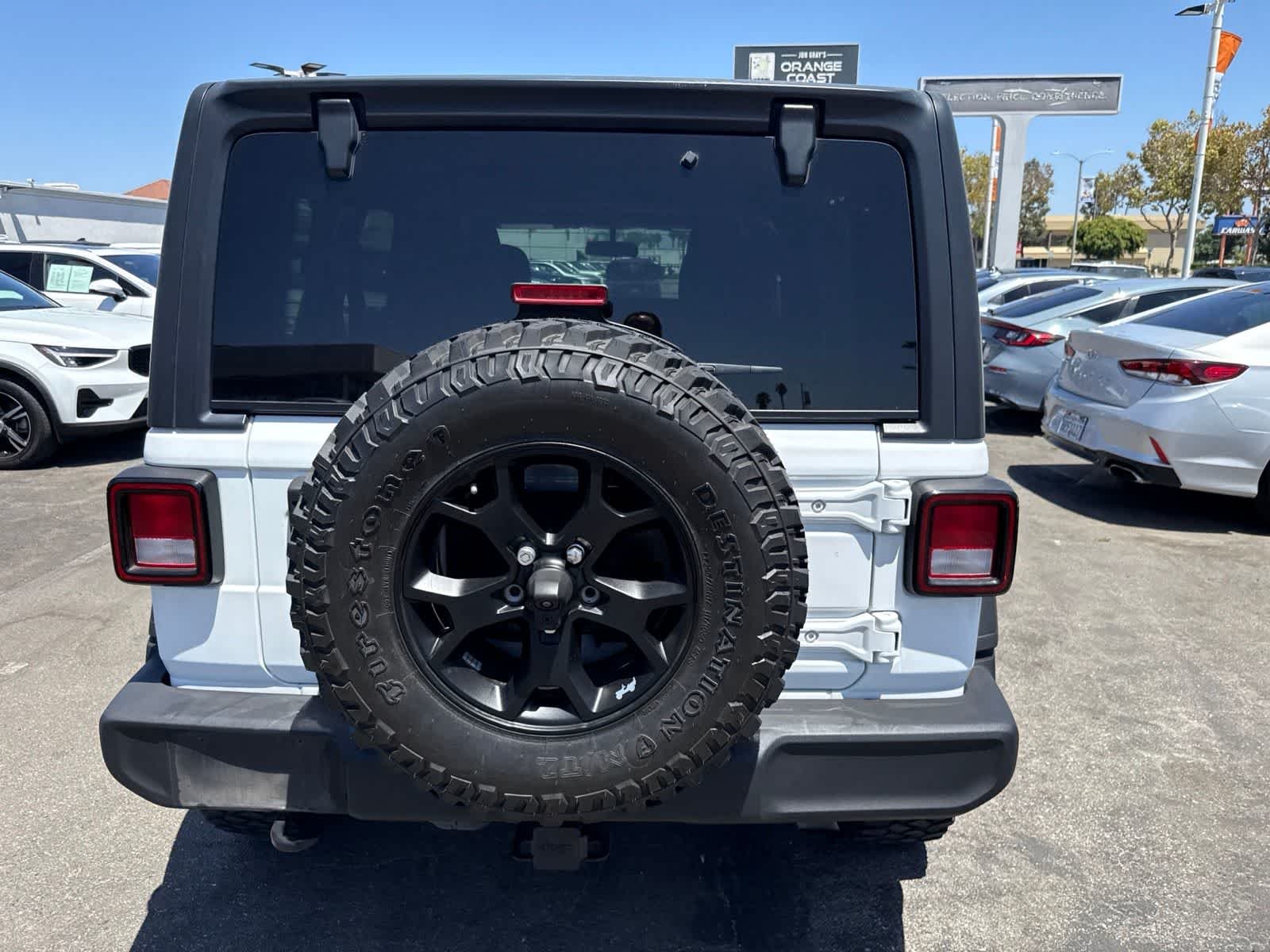 Used 2021 Bright White Clearcoat Jeep Unlimited Willys Sport image 15