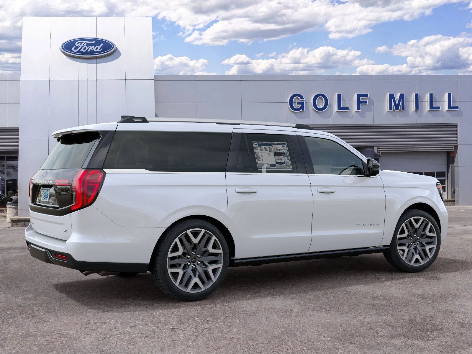New 2027 Star White Metallic Tri-Coat Ford Platinum image 4
