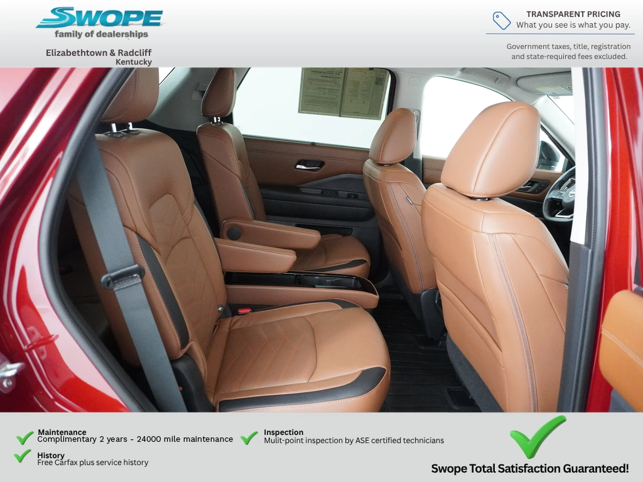 Used 2024 Scarlet Ember Tintcoat/Super Black Nissan Platinum image 10