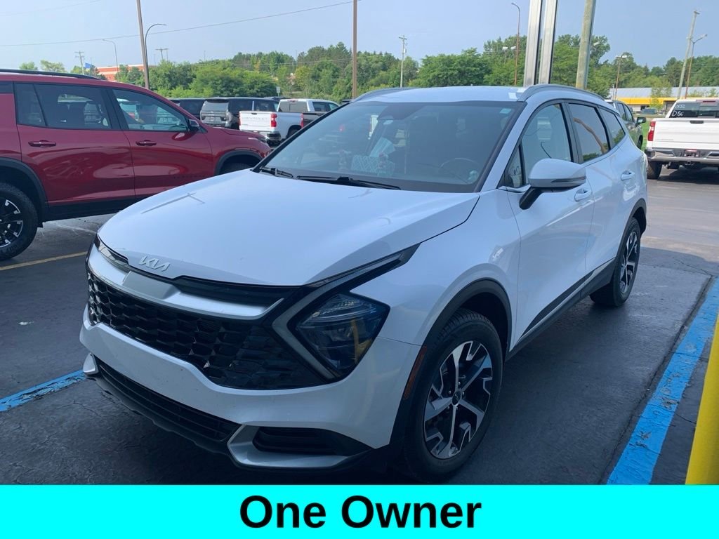 Used 2023 Glacial White Pearl Kia EX image 1