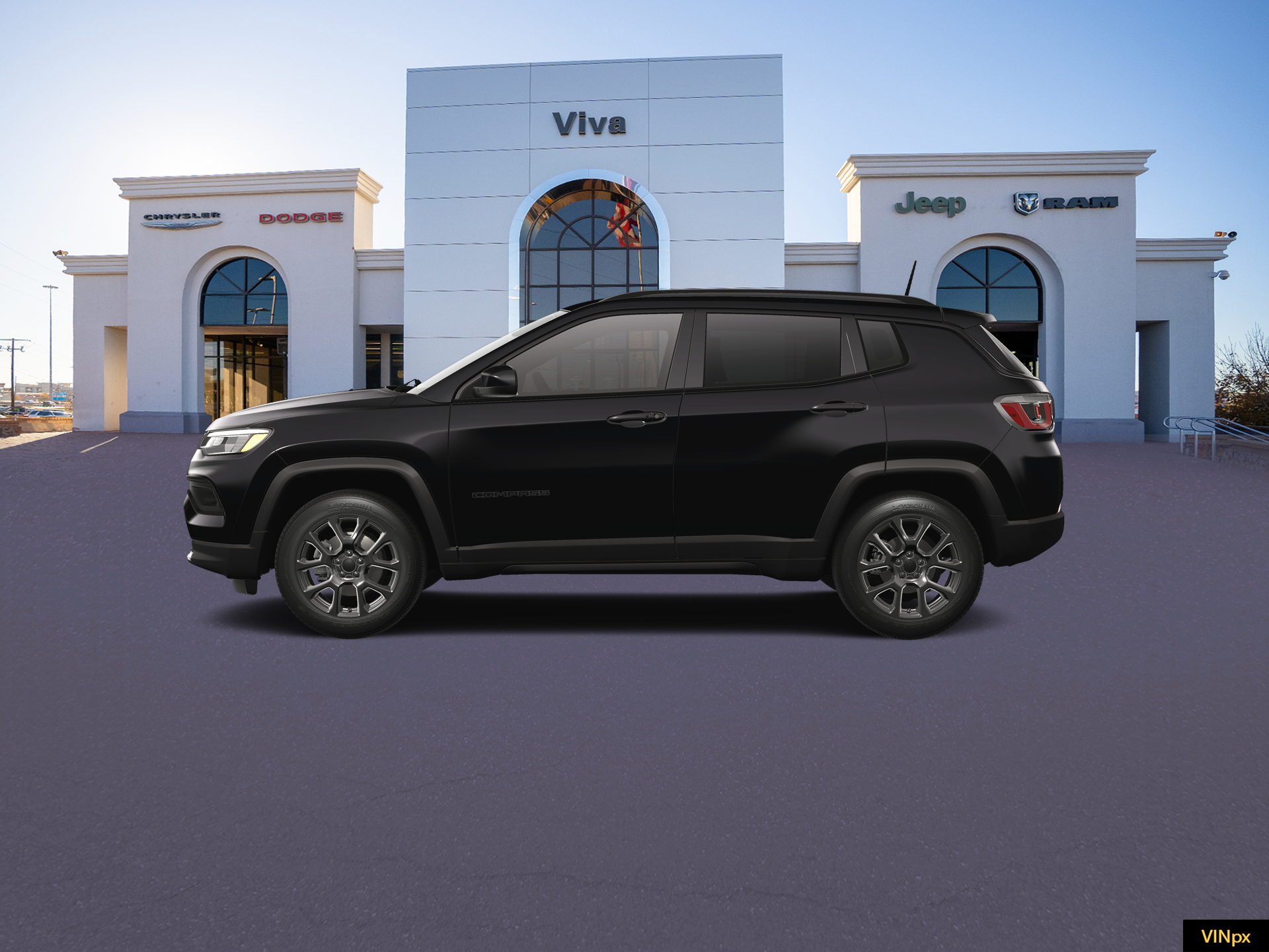 New 2026 Diamond Black Crystal Pearl-Coat Exterior Paint Jeep Latitude image 3