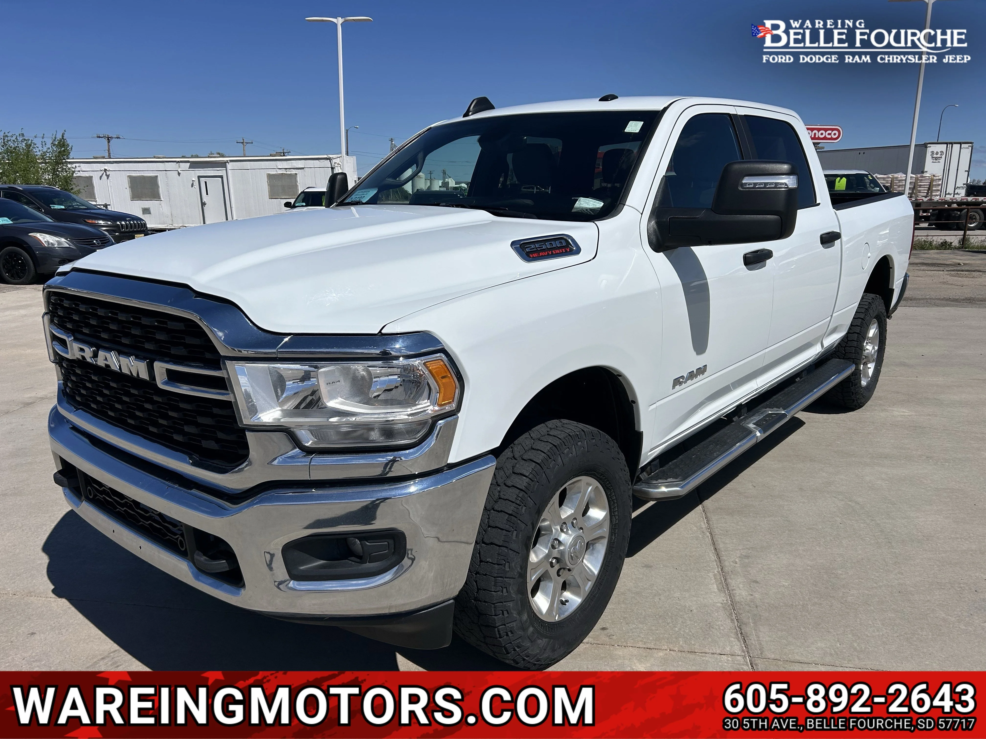 Used 2024 Bright White Clearcoat Ram Big Horn image 1