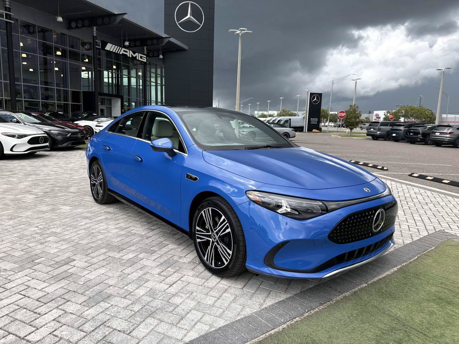 New 2027 Sky Blue Metallic Mercedes-Benz 350 Electric 4MATIC® image 7