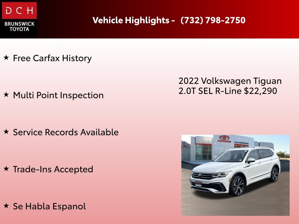 Used 2022 White Volkswagen 2.0T SEL R-Line image 4