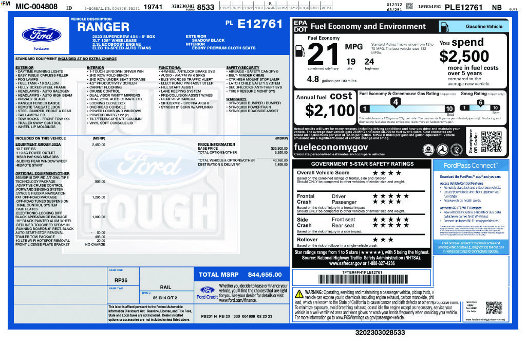 Used 2023 Black Ford XLT image 12