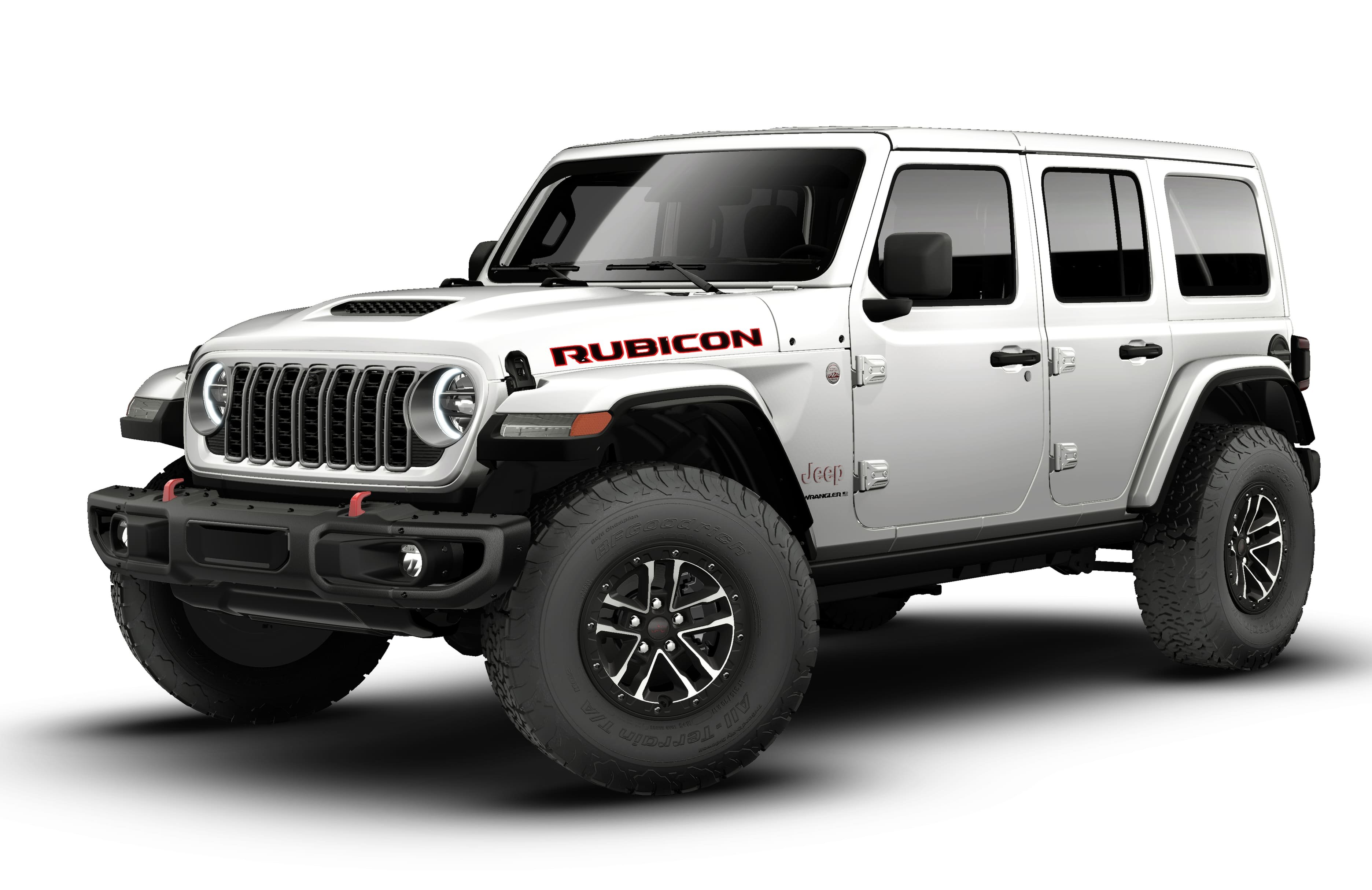 New 2026 Bright White Clear-Coat Exterior Paint Jeep Rubicon image 13