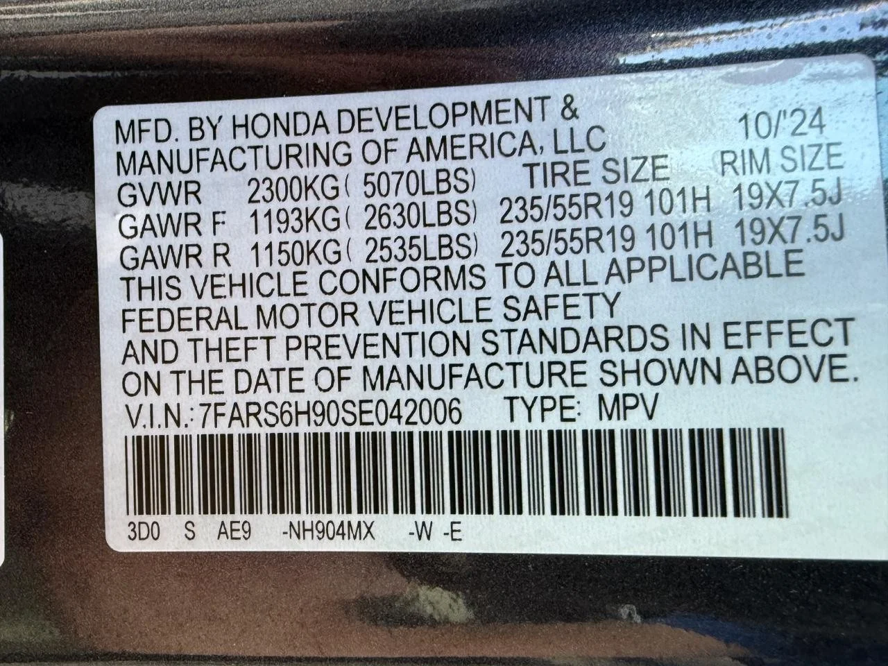 Certified Used 2025 Meteorite Gray Metallic Honda Sport Touring image 24