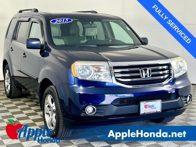 Used 2015 Obsidian Blue Pearl Honda EX image 1