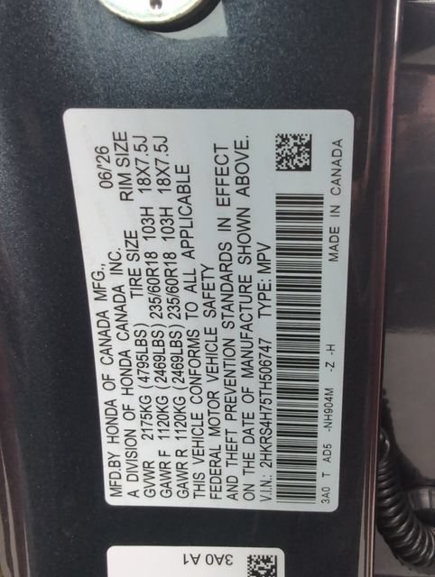 New 2026 Meteorite Gray Metallic Honda EX-L image 19