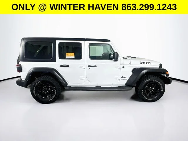 Used 2021 White Jeep Unlimited Willys image 8