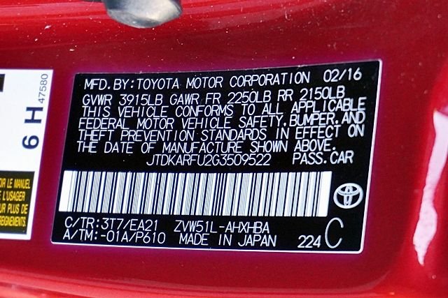 Used 2016 Red Toyota Four Touring image 33