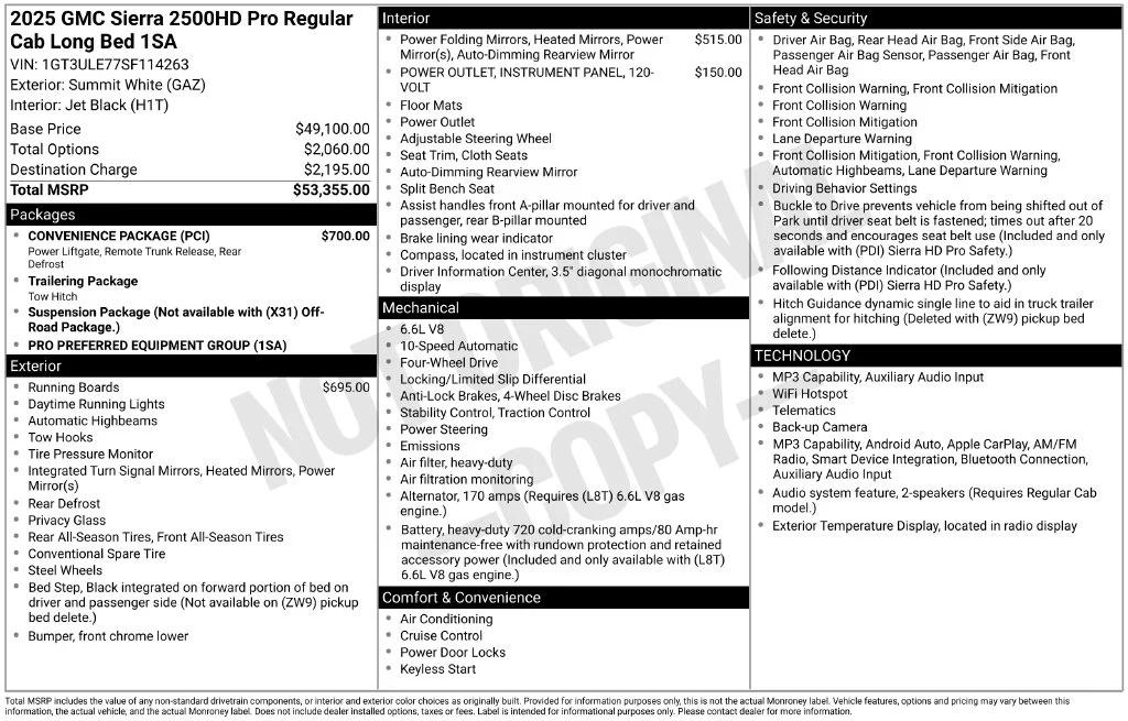Used 2025 White GMC Pro image 35