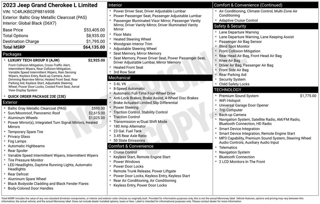 Used 2023 Gray Jeep Limited image 4