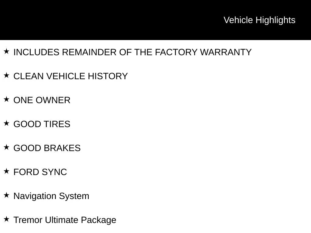 Used 2026 Agate Black Metallic Ford Tremor image 11
