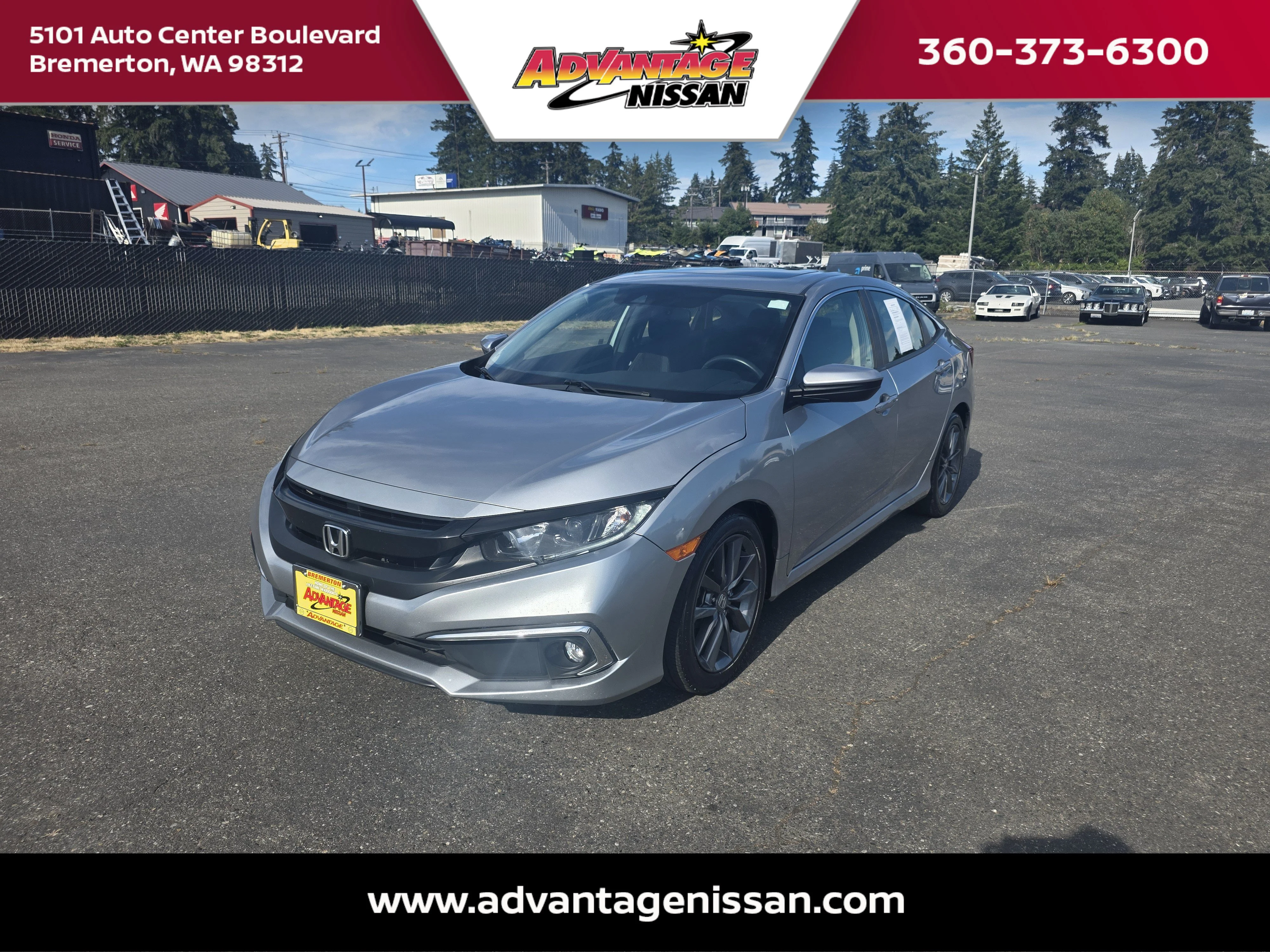 Used 2019 Silver Honda EX image 1
