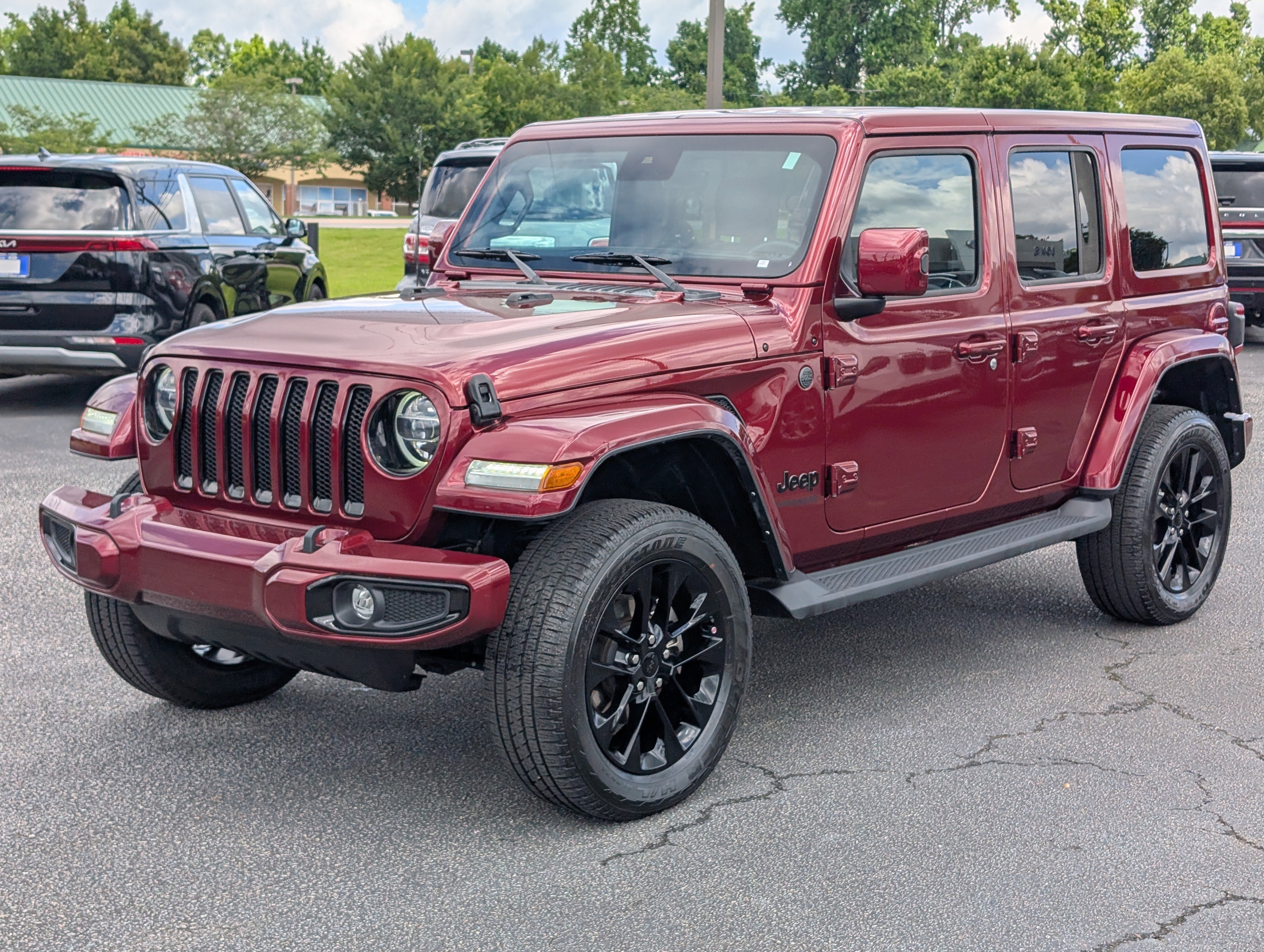 Certified Used 2021 Snazzberry Pearlcoat Jeep Unlimited Sahara High Altitude image 2