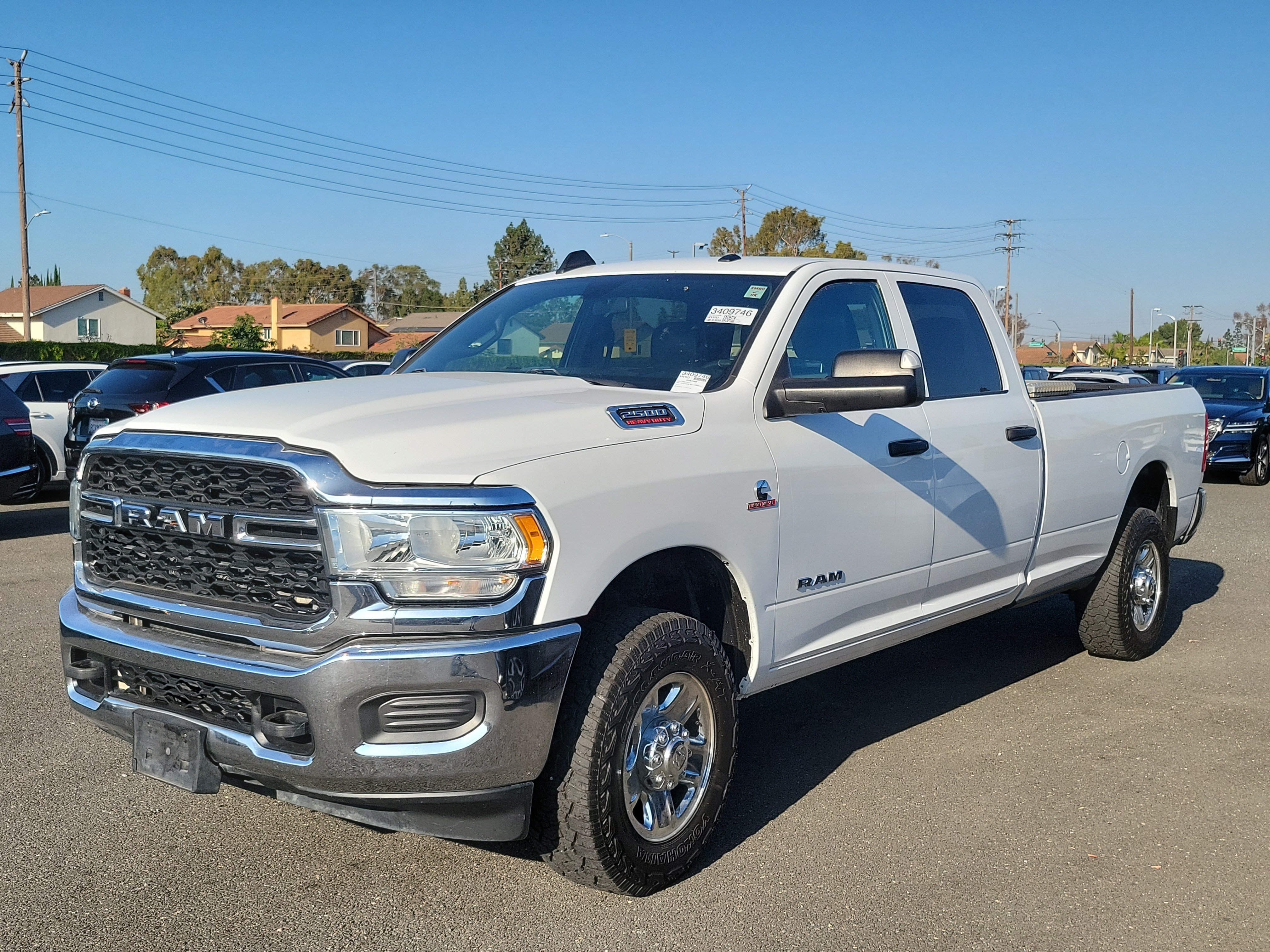Used 2022 Bright White Clearcoat Ram Tradesman image 1