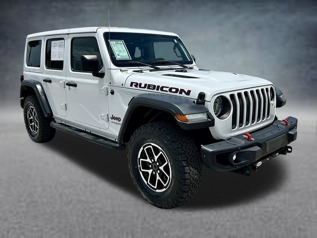 Used 2021 White Jeep Unlimited Rubicon image 3