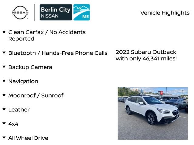 Used 2022 Crystal White Pearl Subaru Limited image 7
