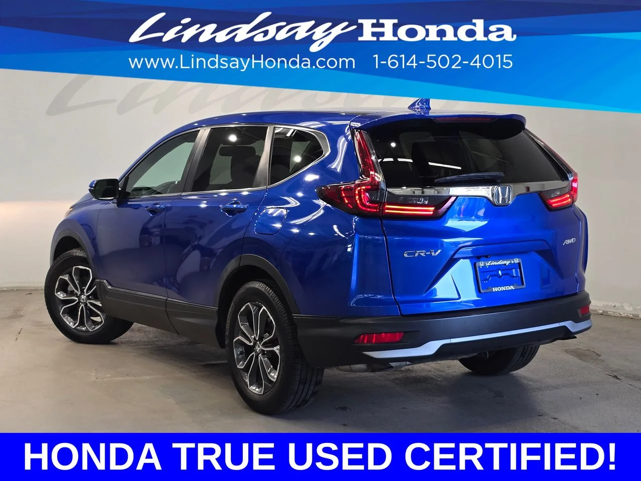 Certified Used 2020 Aegean Blue Metallic Honda EX-L image 4