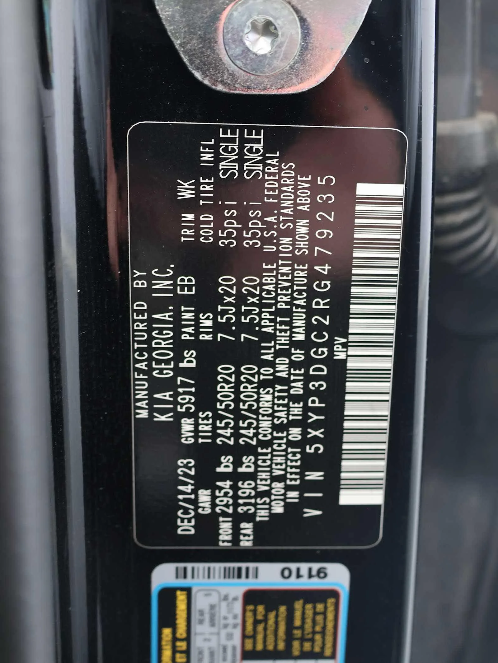 Used 2024 Ebony Black Kia EX X-Line image 33