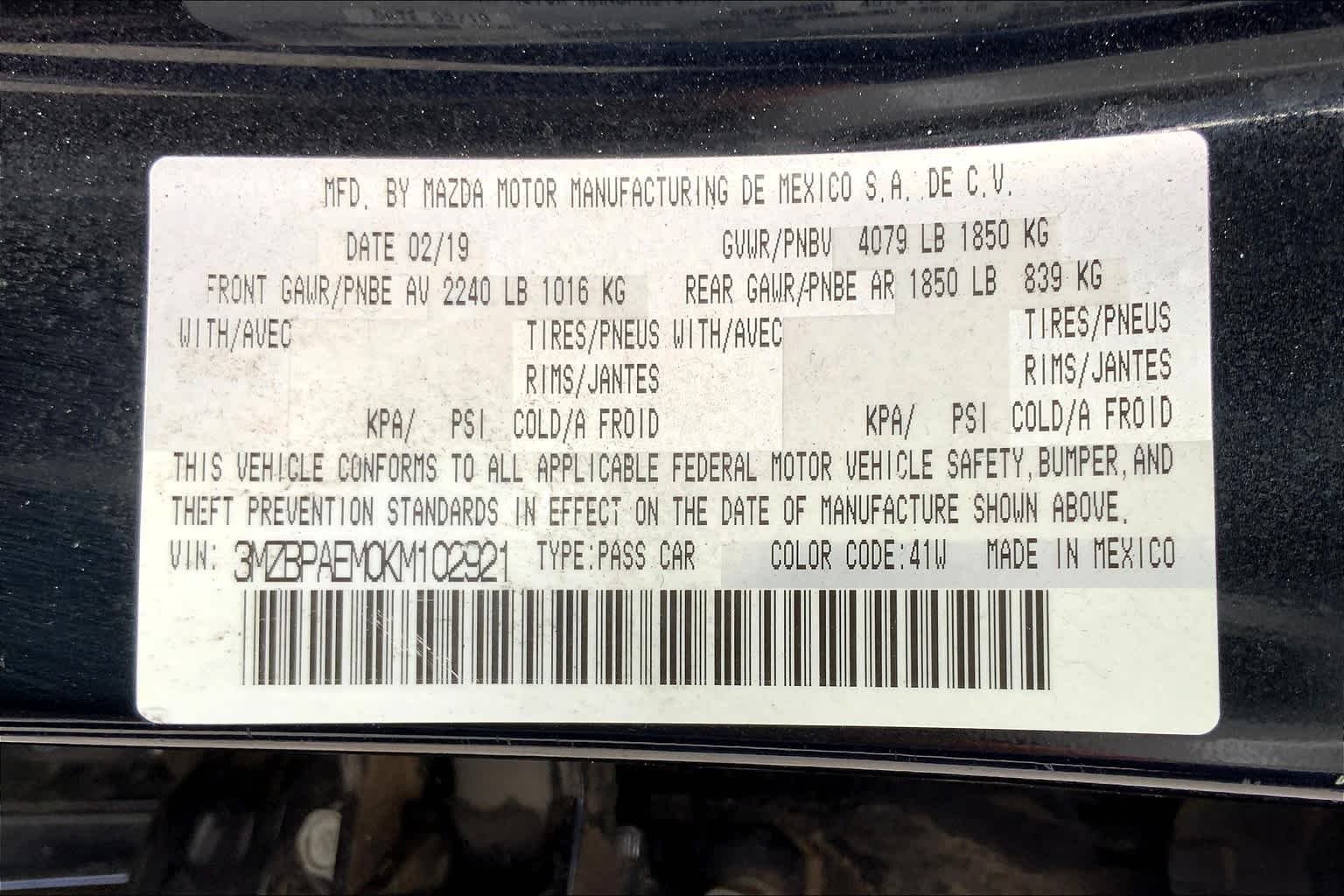 Used 2019 Jet Black Mica Mazda w/Premium Pkg image 33
