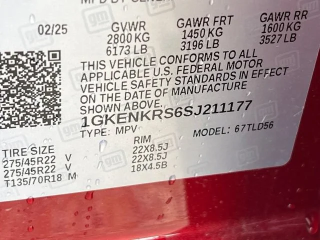Used 2025 Volcanic Red Tintcoat GMC Elevation image 15