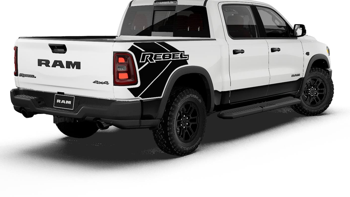 New 2027 Bright White Clear-Coat Exterior Paint RAM REBEL image 14