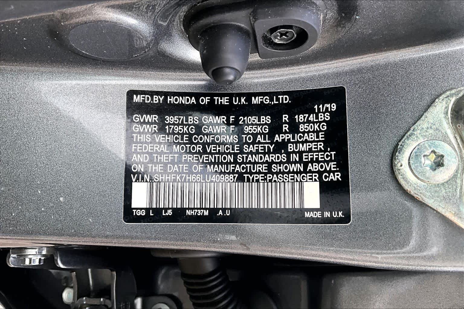 Certified Used 2020 Polished Metal Metallic Honda EX image 33