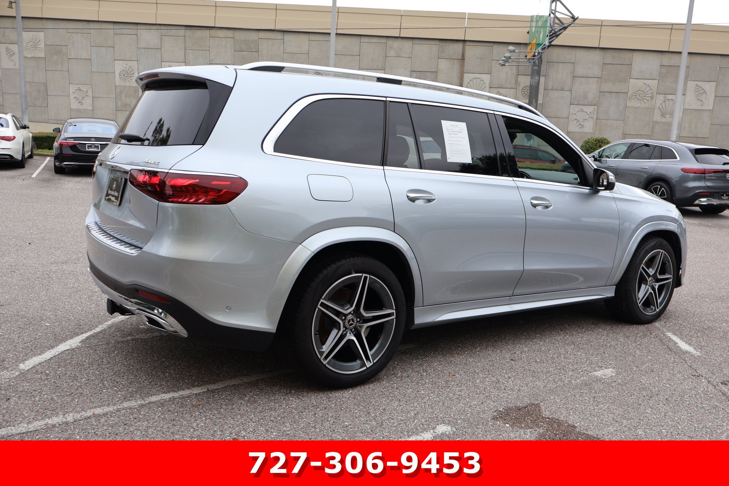 Certified Used 2025 Cirrus Silver Metallic Mercedes-Benz GLS 450 image 10