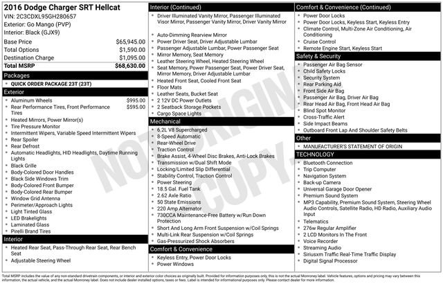 Used 2016 Orange Dodge SRT Hellcat image 14