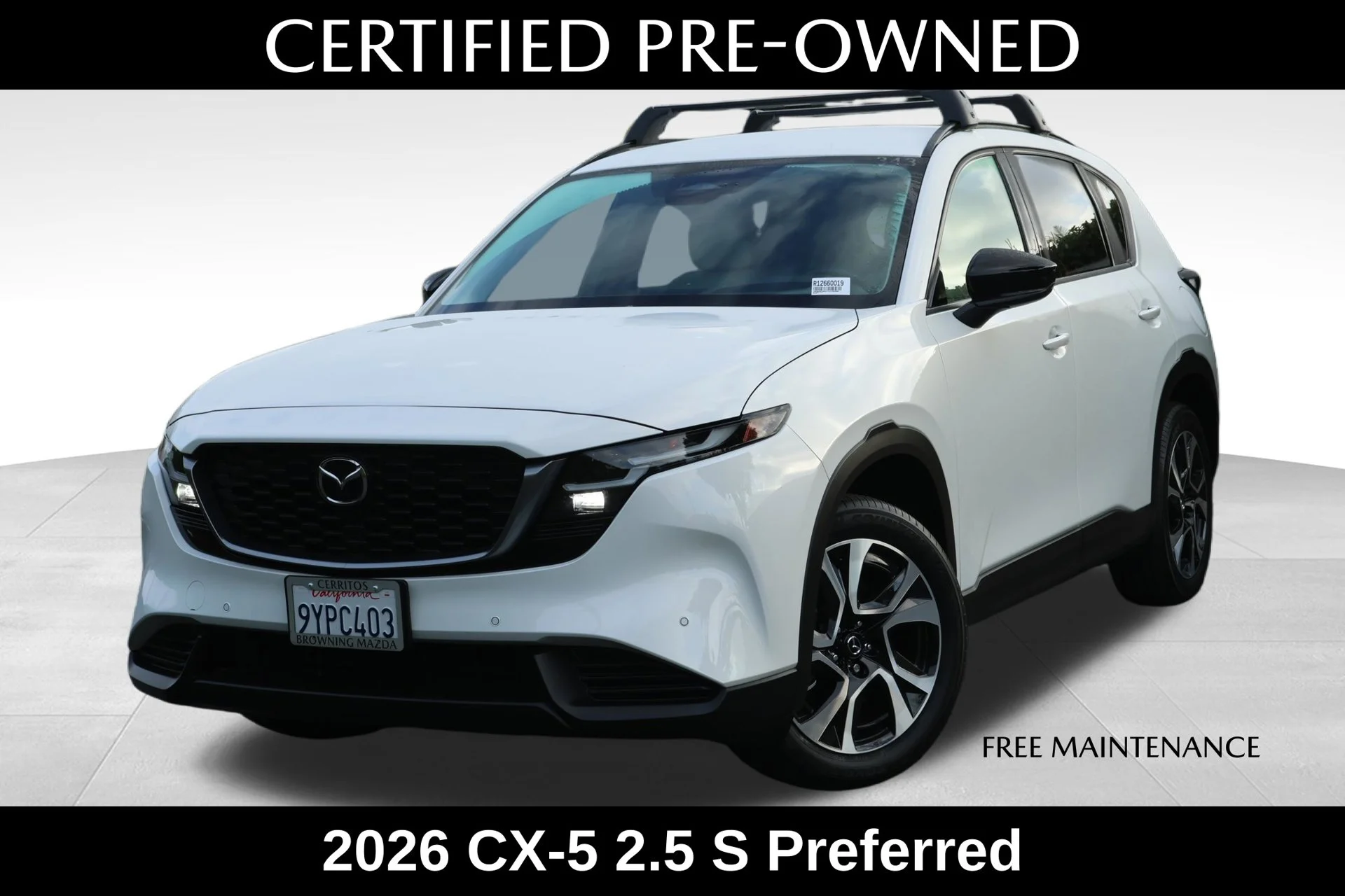 Certified Used 2026 White Mazda 2.5 S Preferred image 1