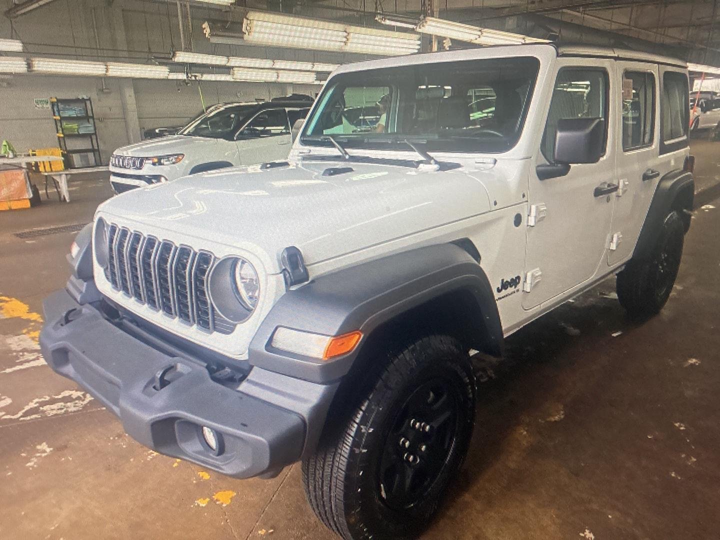 Used 2025 Bright White Clearcoat Jeep Sport image 7