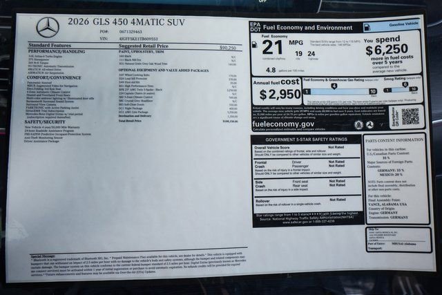 New 2026 Black Mercedes-Benz GLS 450 image 68