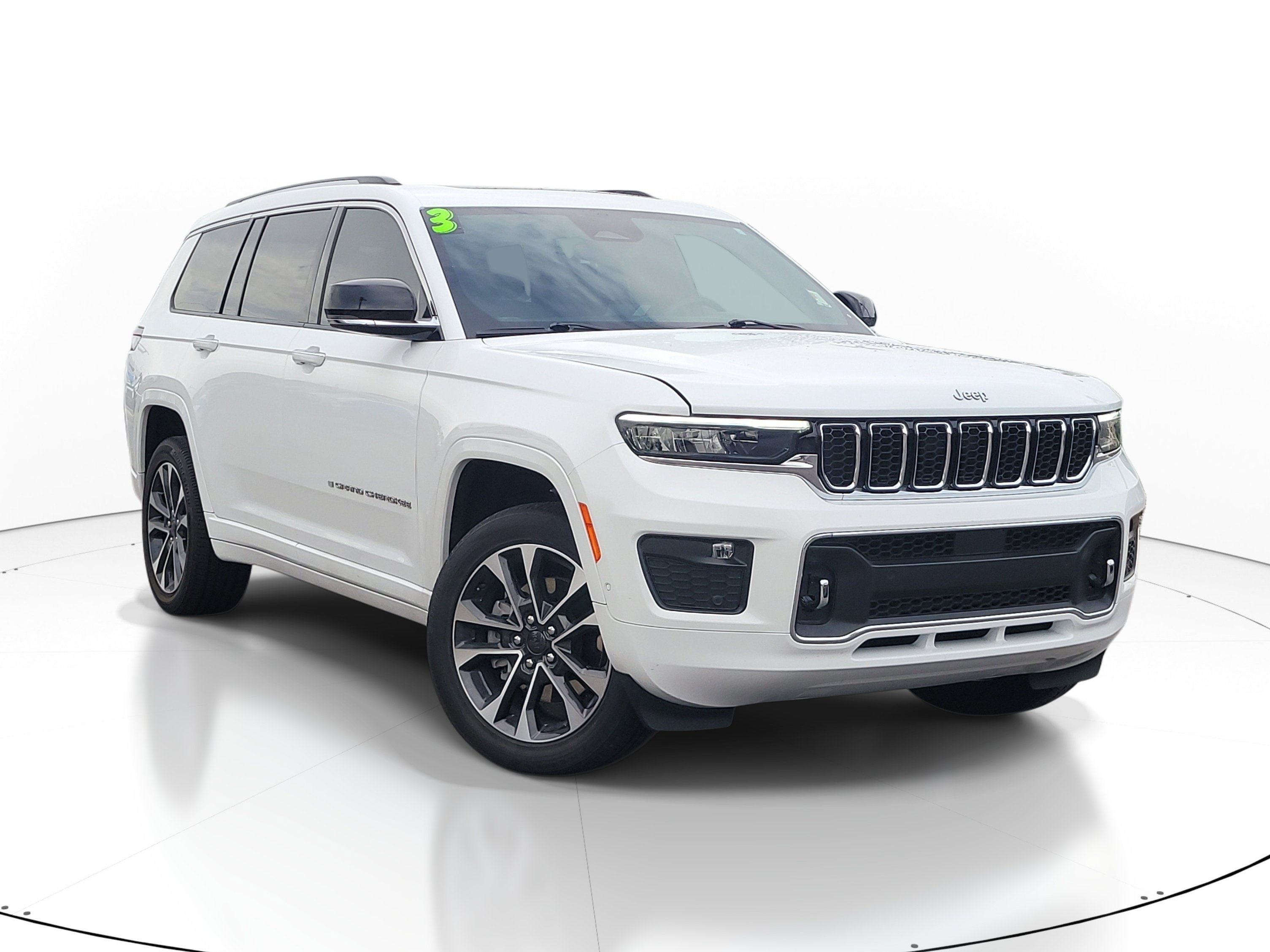 Used 2023 Bright White Clearcoat Jeep Overland image 1