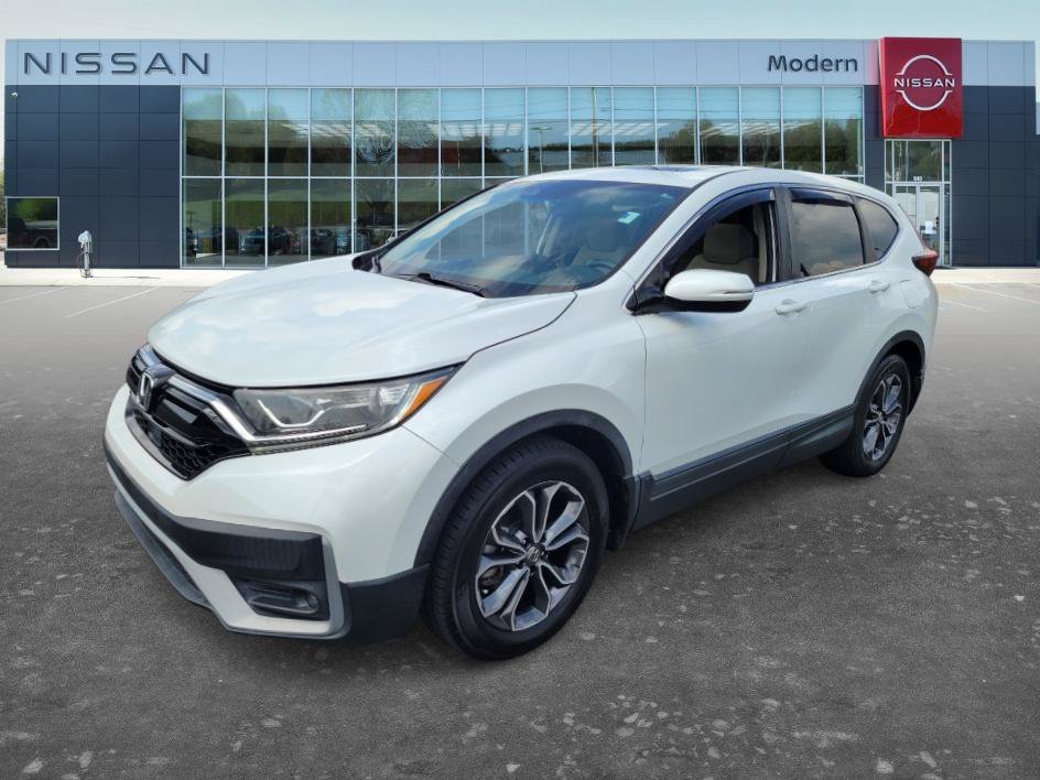 Used 2021 Platinum White Honda EX image 1