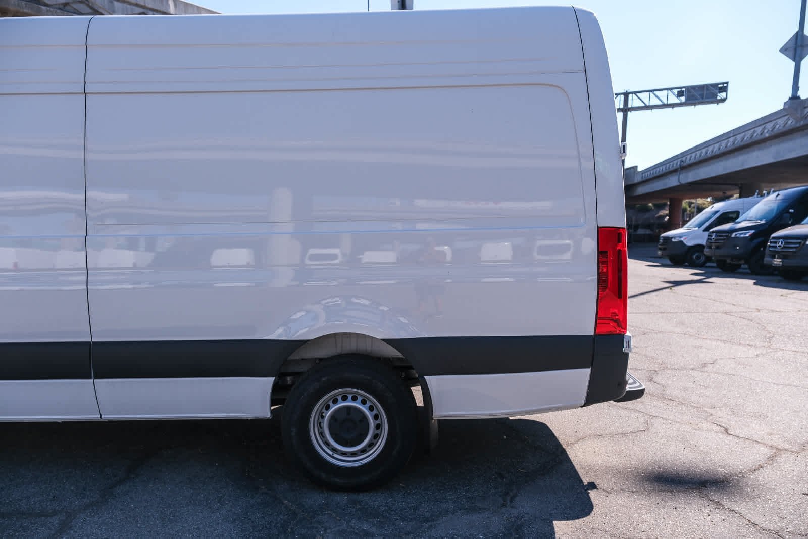 New 2025 Arctic White Mercedes-Benz Cargo 170 WB High Roof RWD Electric Motor image 9