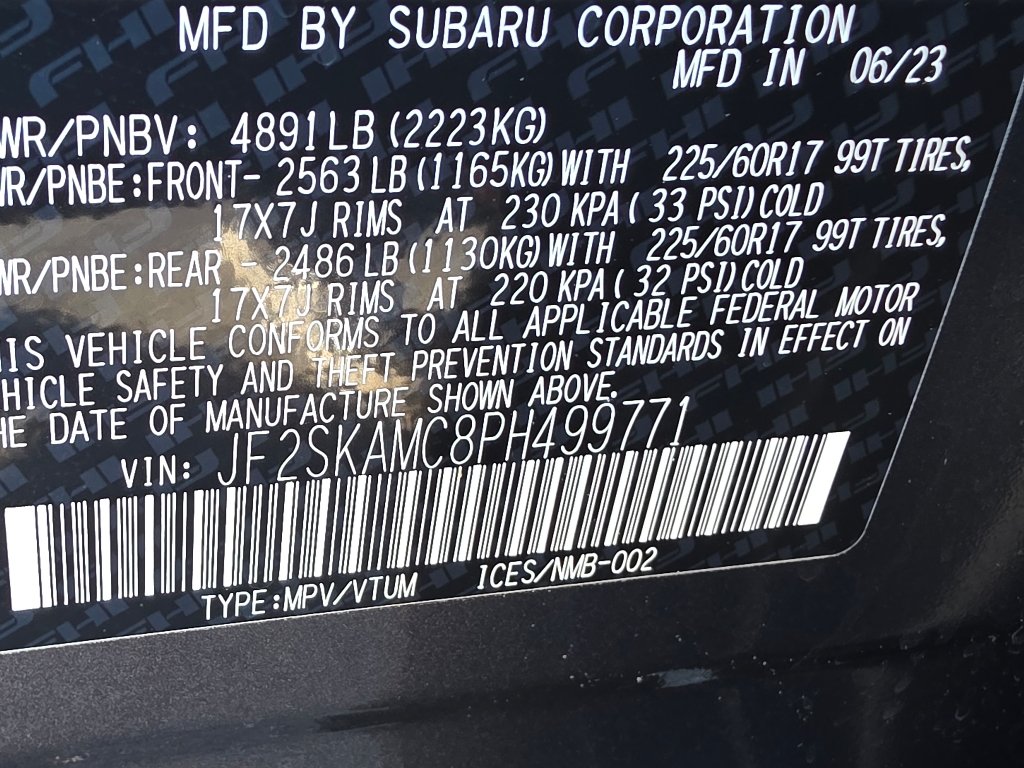 Used 2023 Magnetite Gray Metallic Subaru Wilderness image 36