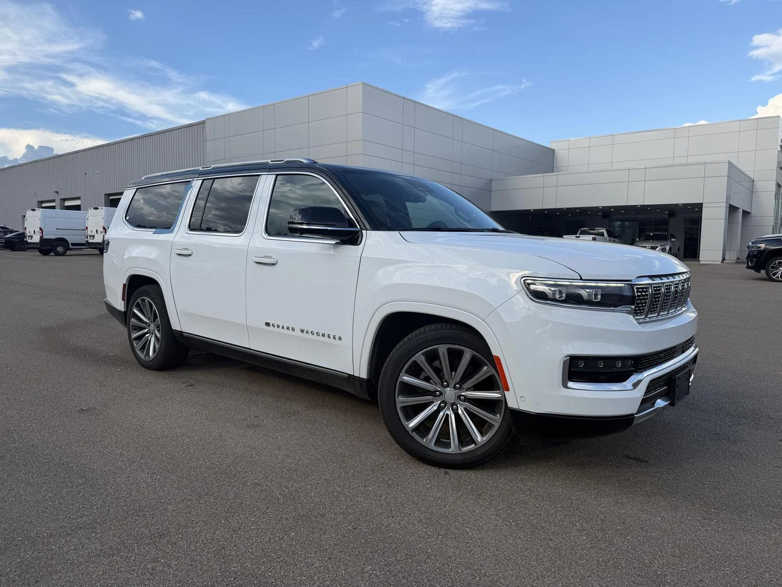 Used 2023 Bright White Clearcoat Jeep Series II image 3