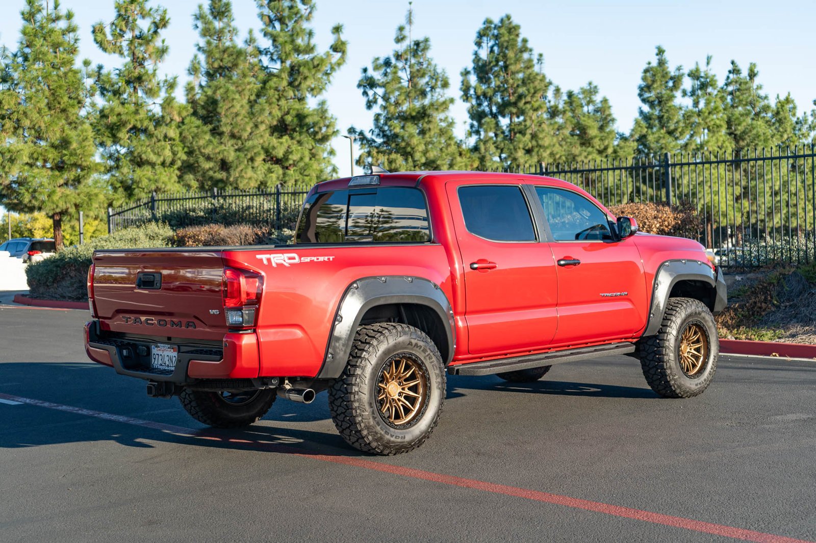Used 2018 Barcelona Red Metallic Toyota TRD Sport image 9