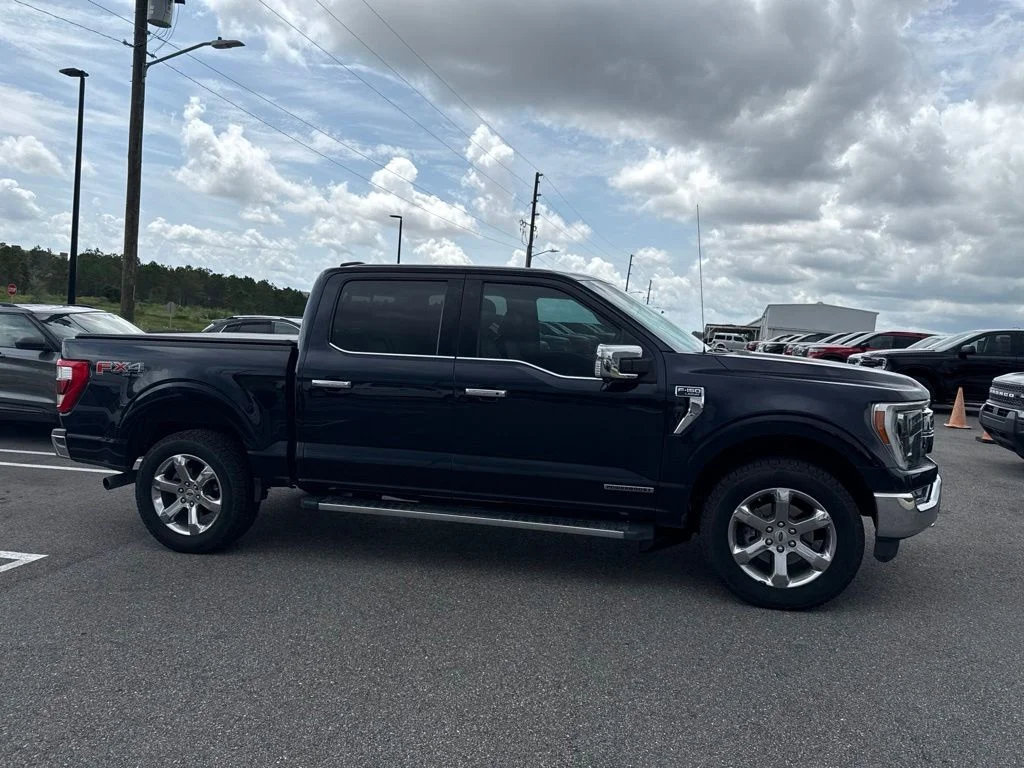 Used 2021 Antimatter Blue Metallic Ford Lariat image 1